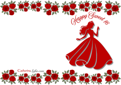 Happy Sweet 16 - Roses (Various Colors)