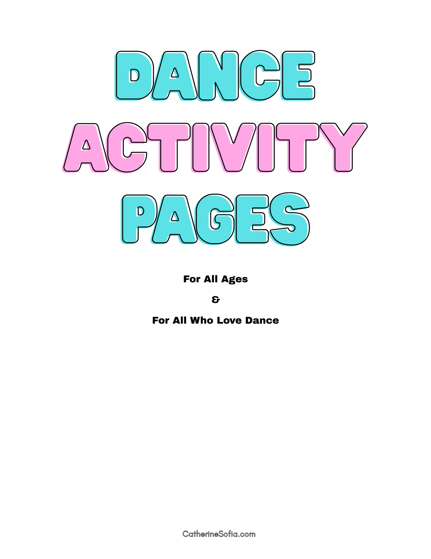 Dance Activity Pages (Word Search