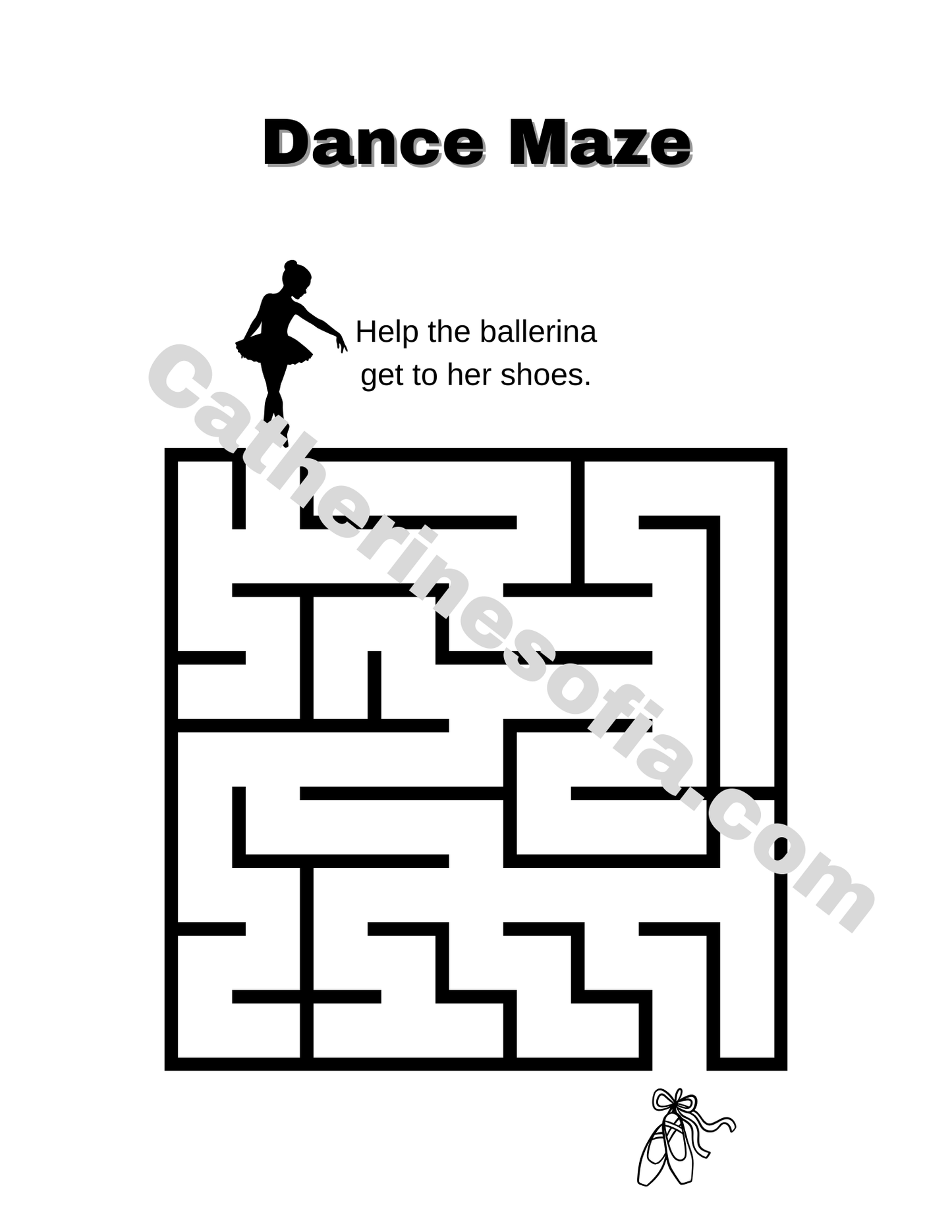 Dance Activity Pages (Word Search