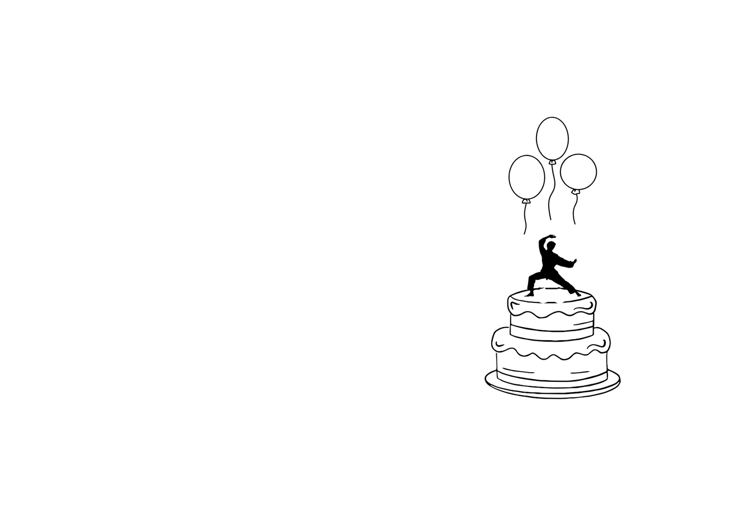 Happy Birthday Card - Karate (Multiple Versions)