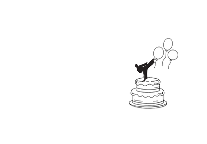 Happy Birthday Card - Karate (Multiple Versions)