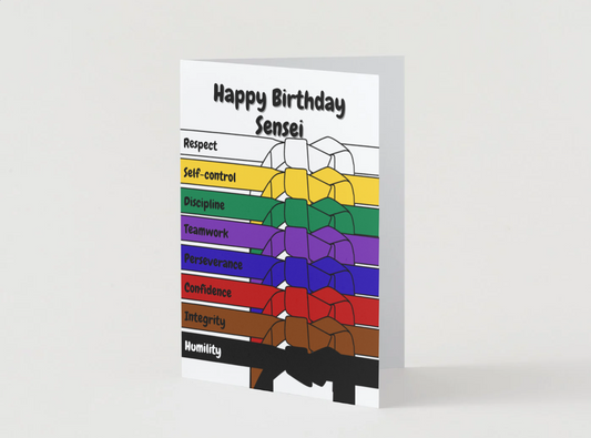 Happy Birthday Card - Karate (Multiple Versions)