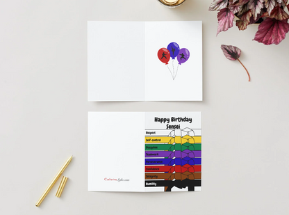 Happy Birthday Card - Karate (Multiple Versions)
