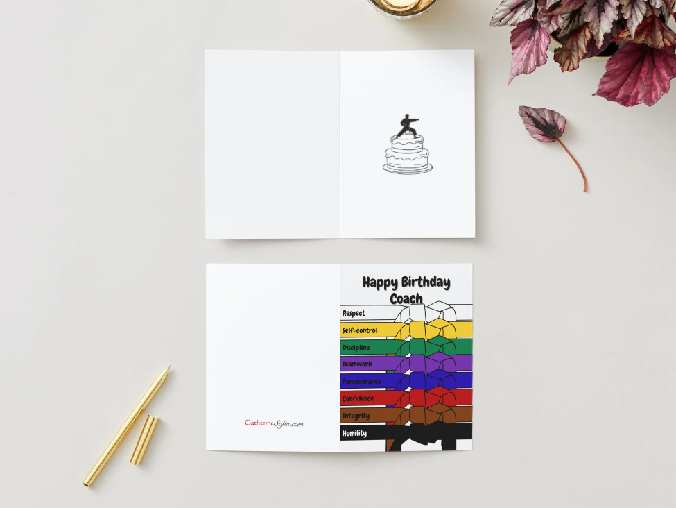 Happy Birthday Card - Karate (Multiple Versions)