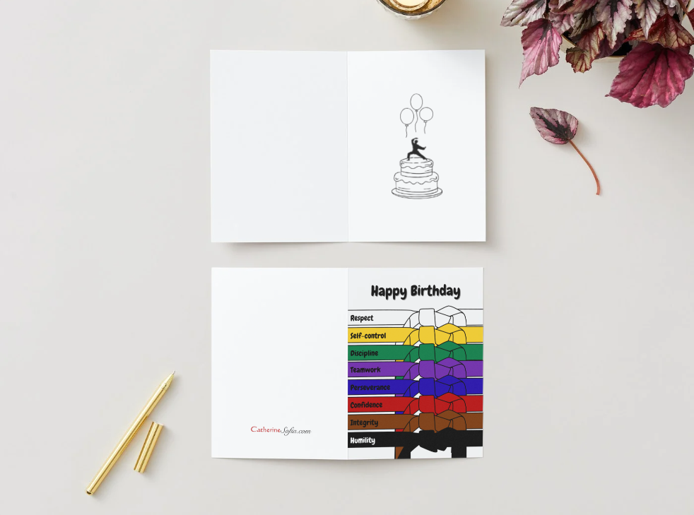 Happy Birthday Card - Karate (Multiple Versions)