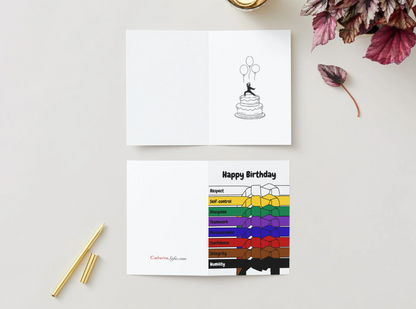Happy Birthday Card - Karate (Multiple Versions)