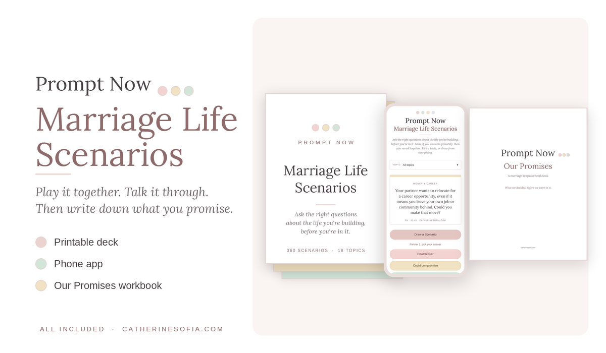 Prompt Now: Marriage Life Scenarios.
