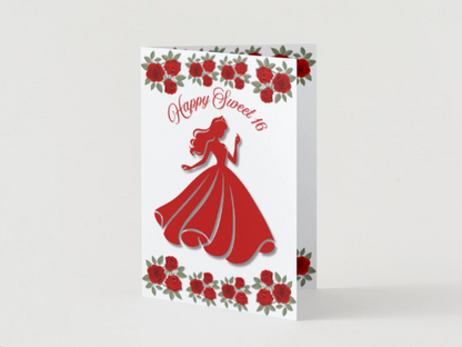 Happy Sweet 16 - Roses (Various Colors)