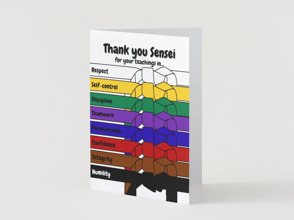 Thank You Sensei (Karate) Digital Card