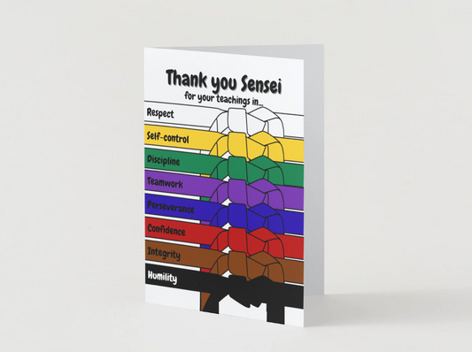 Thank You Sensei (Karate) Digital Card