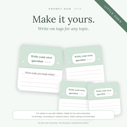 Prompt Now: Conversations with Little Ones (Ages 4–7) | Printable Conversation Tags